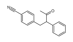 4-(3-oxo-2-phenylbutyl)benzonitrile Structure