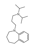 2,3,4,5-Tetrahydro-1-[3-(diisopropylamino)propyl]-1H-1-benzazepine Structure