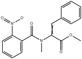 2-[Methyl(2-nitrobenzoyl)amino]-3-phenylpropenoic acid methyl ester picture