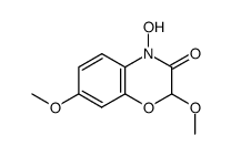 2,7-dimethoxy-4-hydroxy-2H-1,4-benzoxazin-3(4H)-one Structure
