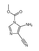 1-Carbomethoxy-5-aminoimidazole-4-carbonitrile Structure