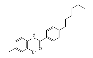 N-(2-bromo-4-methylphenyl)-4-hexylbenzamide Structure