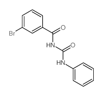 Benzamide, 3-bromo-N-[ (phenylamino)carbonyl]- structure