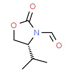 3-Oxazolidinecarboxaldehyde, 4-(1-methylethyl)-2-oxo-, (4R)- (9CI) structure