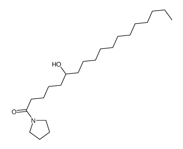 1-(6-Hydroxystearoyl)pyrrolidine结构式