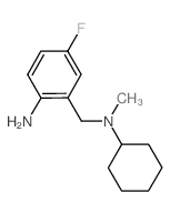 2-{[Cyclohexyl(methyl)amino]methyl}-4-fluoroaniline Structure