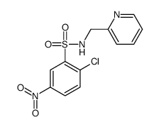 2-chloro-5-nitro-N-(pyridin-2-ylmethyl)benzenesulfonamide Structure