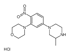 4-[5-(3-methylpiperazin-1-yl)-2-nitrophenyl]morpholine,hydrochloride结构式