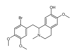 1-[(2-bromo-4,5-dimethoxyphenyl)methyl]-6-methoxy-2-methyl-3,4-dihydro-1H-isoquinolin-7-ol Structure