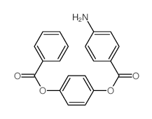 (4-benzoyloxyphenyl) 4-aminobenzoate structure