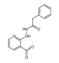 2-Phenylacetylhydrazino-3-nitropyridin结构式