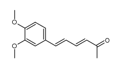 6-(3,4-dimethoxyphenyl)-3,5-hexadien-2-one结构式