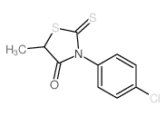 4-Thiazolidinone,3-(4-chlorophenyl)-5-methyl-2-thioxo- Structure