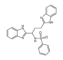 N-[1,3-bis-(1H-benzoimidazol-2-yl)-propyl]-benzenesulfonamide结构式