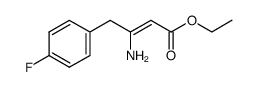 ethyl-3-amino-4-(4-fluorophenyl)-2-butenoate Structure