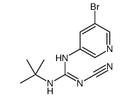 1-(5-bromopyridin-3-yl)-2-tert-butyl-3-cyanoguanidine结构式