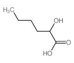 Hexanoic acid,2-hydroxy- structure