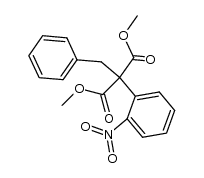 dimethyl 2-benzyl-2-(2-nitrophenyl)malonate Structure