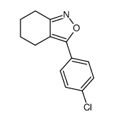 3-(4-chlorophenyl)-4,5,6,7-tetrahydrobenz(c)isoxazole Structure