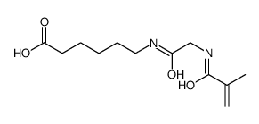 6-[[2-(2-methylprop-2-enoylamino)acetyl]amino]hexanoic acid结构式