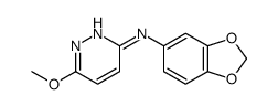 N-(1,3-benzodioxol-5-yl)-6-methoxypyridazin-3-amine结构式