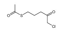 S-(5-chloro-4-oxopentyl) ethanethioate结构式