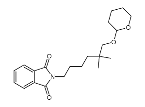 2-[5,5-dimethyl-6-(tetrahydropyran-2-yloxy)-hexyl]-isoindole-1,3-dione Structure