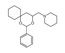 1-[(2-phenyl-1,3-dioxaspiro[5.5]undecan-4-yl)methyl]piperidine结构式