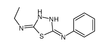 5-N-ethyl-2-N-phenyl-1,3,4-thiadiazole-2,5-diamine结构式
