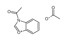 1-(1,3-benzoxazol-3-ium-3-yl)ethanone,acetate Structure