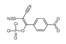 2-[dichlorophosphoryloxy-(4-nitrophenyl)methylidene]propanedinitrile结构式