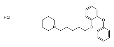 1-[5-(2-phenoxyphenoxy)pentyl]piperidine,hydrochloride结构式