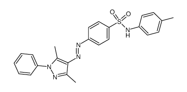 4-(3,5-dimethyl-1-phenyl-1H-pyrazol-4-ylazo)-N-p-tolyl-benzenesulfonamide Structure