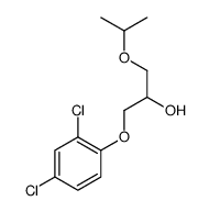 1-(2,4-dichlorophenoxy)-3-propan-2-yloxypropan-2-ol结构式