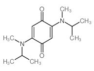 2,5-bis(methyl-propan-2-yl-amino)cyclohexa-2,5-diene-1,4-dione structure