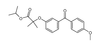 2-[3-(4-Methoxy-benzoyl)-phenoxy]-2-methyl-propionic acid isopropyl ester结构式
