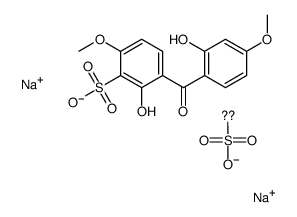 3,3’-羰基双(4-羟基-6-甲氧基苯磺酸)二钠结构式