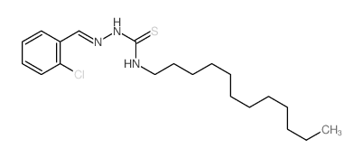 1-[(2-chlorophenyl)methylideneamino]-3-dodecyl-thiourea结构式