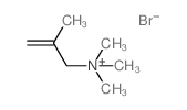 2-Propen-1-aminium,N,N,N,2-tetramethyl-, bromide (1:1) Structure