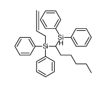 1-diphenylsilylhexyl-diphenyl-prop-2-enylsilane Structure