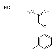 [1-amino-2-(3-methylphenoxy)ethylidene]azanium,chloride结构式