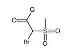 2-bromo-2-methylsulfonylacetyl chloride Structure