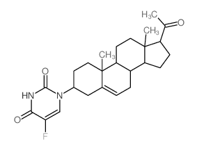 2,4(1H,3H)-Pyrimidinedione,5-fluoro-1-[(3a)-20-oxopregn-5-en-3-yl]-(9CI) picture