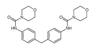 N-[4-[[4-(morpholine-4-carbonylamino)phenyl]methyl]phenyl]morpholine-4-carboxamide结构式