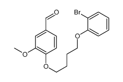 4-[4-(2-bromophenoxy)butoxy]-3-methoxybenzaldehyde结构式