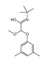N-tert-butyl-2-(3,5-dimethylphenoxy)-2-methoxyacetamide结构式