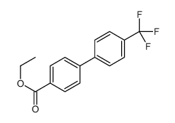 [1,1'-Biphenyl]-4-carboxylic acid, 4'-(trifluoromethyl)-, ethyl ester Structure