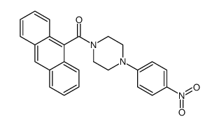 anthracen-9-yl-[4-(4-nitrophenyl)piperazin-1-yl]methanone结构式