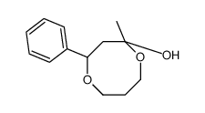 2-methyl-4-phenyl-1,5-dioxocan-2-ol结构式