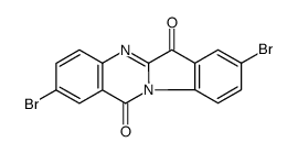 2,8-dibromoindolo[2,1-b]quinazoline-6,12-dione结构式